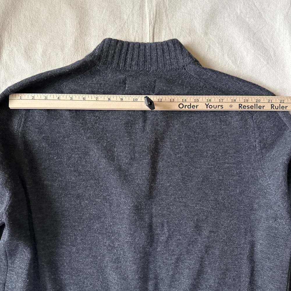 C.C. Filson Wool Full Zip Cardigan Pockets Gray Sz XL Grandpa Core Cottage Core - Picture 8 of 12
